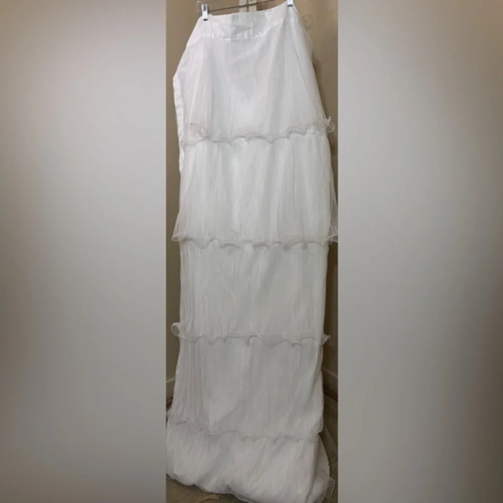 LUSH DECOR 3 Elegant White Tiered Curtain Panels 54”x84”